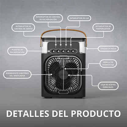 Ventilador Portátil con Humidificador | FrozyAir